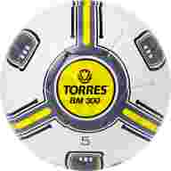 Мяч футб. TORRES BM 300, F323655, р.5, 32 пан.,ТПУ, 2подкл. слой, маш. сш., бело-серо-желтый - Мяч футб. TORRES BM 300, F323655, р.5, 32 пан.,ТПУ, 2подкл. слой, маш. сш., бело-серо-желтый