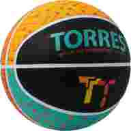 Мяч баск. TORRES TT, B023155, р.5, резина, нейлон. корд, бут. кам., черный-мультиколор - Мяч баск. TORRES TT, B023155, р.5, резина, нейлон. корд, бут. кам., черный-мультиколор