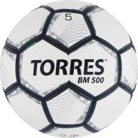 Мяч футбольный TORRES BM 500, PU, ручная сшивка, 32 панели, р. 5