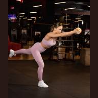 Медбол GB-703, 1 кг, желтый пастель - downloaded from prime-sport.ru