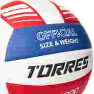 Мяч вол. TORRES VB 1000, V32415, р.5, синт.кожа (микрофибра), клееный, бут.кам, бел-син-красный - Мяч вол. TORRES VB 1000, V32415, р.5, синт.кожа (микрофибра), клееный, бут.кам, бел-син-красный
