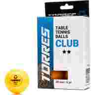 Мяч для наст. тенниса TORRES Club 2*, TT23013, диам. 40+ мм, упак. 6 шт, оранжевый - Мяч для наст. тенниса TORRES Club 2*, TT23013, диам. 40+ мм, упак. 6 шт, оранжевый