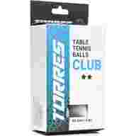 Мяч для наст. тенниса TORRES Club 2*, TT23014, диам. 40+мм, упак. 6 шт, белый - Мяч для наст. тенниса TORRES Club 2*, TT23014, диам. 40+мм, упак. 6 шт, белый