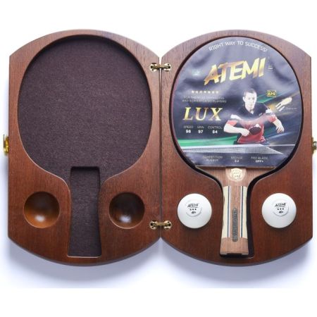 Набор для настольного тенниса Atemi LUX (1ракетка+кейс+2 мяча***)