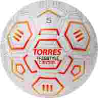 Мяч футб. TORRES Freestyle Control, F3231765, р.5, 32 п.,PU-Microfi, термосшив., бело-оран-сереб - Мяч футб. TORRES Freestyle Control, F3231765, р.5, 32 п.,PU-Microfi, термосшив., бело-оран-сереб