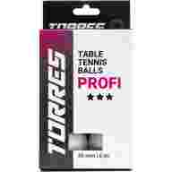 Мяч для наст. тенниса TORRES Profi 3*, TT23012, диам. 40+мм, упак. 6 шт, белый - Мяч для наст. тенниса TORRES Profi 3*, TT23012, диам. 40+мм, упак. 6 шт, белый
