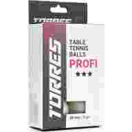 Мяч для наст. тенниса TORRES Profi 3*, TT23012, диам. 40+мм, упак. 6 шт, белый - Мяч для наст. тенниса TORRES Profi 3*, TT23012, диам. 40+мм, упак. 6 шт, белый