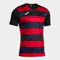 Игровая футболка JOMA EUROPA VI NEGRO ROJO - Игровая футболка JOMA EUROPA VI NEGRO ROJO