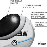 Мяч волейбольный MINSA, ПВХ, машинная сшивка, 18 панелей, р. 5 - Мяч волейбольный MINSA, ПВХ, машинная сшивка, 18 панелей, р. 5
