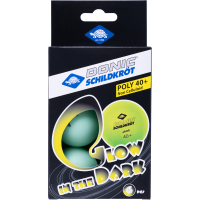 Мяч для настольного тенниса Donic Glow in the dark, 6 шт.
