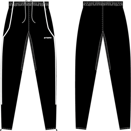 Брюки тренировочные детские ATEMI, цв.черный, арт.APNT-001JSS23-BLK (128)
