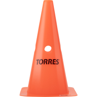 Конус тренировочный TORRES TR1009 с боковыми отверстиями, высота 30 см