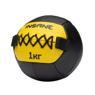 Медбол IN24-WB200, 1 кг, желтый - downloaded from prime-sport.ru