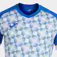Футболка игровая JOMA с коротким рукавом SUPERNOVA III Синий-белый - Футболка игровая JOMA с коротким рукавом SUPERNOVA III Синий-белый
