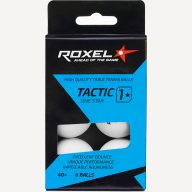 Мяч для настольного тенниса Roxel 1* Tactic, белый, 6 шт. - Мяч для настольного тенниса Roxel 1* Tactic, белый, 6 шт.