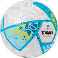 Мяч футб. TORRES Junior-5, F323805, р.5,глянц.ПУ,4 сл,32 п, руч.сш,бел-бирюзовый - Мяч футб. TORRES Junior-5, F323805, р.5,глянц.ПУ,4 сл,32 п, руч.сш,бел-бирюзовый