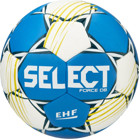Мяч ганд. SELECT HB FORCE DB V25, 1621854205, Junior (р.2), EHF Appr,ПУ, гибр.сш., сине-белый