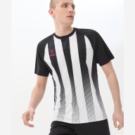 Футболка игровая JOGEL Camp Striped Jersey, белый/черный - downloaded from prime-sport.ru