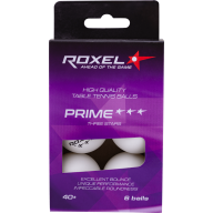 Мяч для настольного тенниса Roxel 3* Prime, белый, 6 шт. - Мяч для настольного тенниса Roxel 3* Prime, белый, 6 шт.