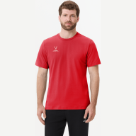 Футболка JÖGEL ESSENTIAL Cotton Tee, красный - Футболка JÖGEL ESSENTIAL Cotton Tee, красный