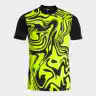 Игровая футболка JOMA LION II NEGRO AMARILLO FLUOR - Игровая футболка JOMA LION II NEGRO AMARILLO FLUOR