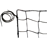 Сетка для пляжн. вол. FS-PV-№21, любит, черн., 8.5х1м, нить 3.5мм, 4 стор. оверл., без троса