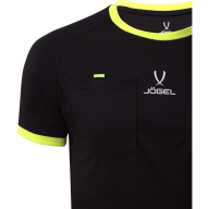 Футболка судейская JÖGEL Referee tee, черный - Футболка судейская JÖGEL Referee tee, черный