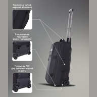 Сумка-чемодан JOGEL ESSENTIAL Cabin Trolley Bag, черный - downloaded from prime-sport.ru