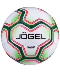 Мяч футбольный JOGEL Nano №4, белый/зеленый