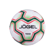 Мяч футбольный JOGEL Nano №5, белый/зеленый - downloaded from prime-sport.ru