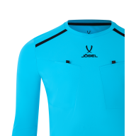 Футболка судейская с длинным рукавом JOGEL DIVISION PerFormDRY Referee LS Tee, голубой - downloaded from prime-sport.ru