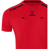 Футболка судейская JÖGEL DIVISION PerFormDRY Referee Tee, красный - Футболка судейская JÖGEL DIVISION PerFormDRY Referee Tee, красный