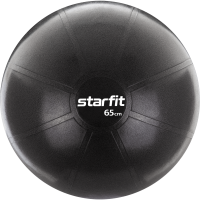 БЕЗ УПАКОВКИ Фитбол STARFIT GB-107, 65 см, 1200 гр, без насоса, черный, антивзрыв