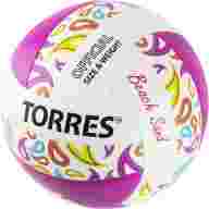 Мяч для пляжного волейбола TORRES Beach Sand Pink V32085B, размер 5 - Мяч для пляжного волейбола TORRES Beach Sand Pink V32085B, размер 5