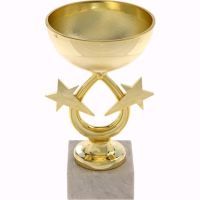 Кубок 156, зол., подставка камень, 19 х 10 х 10 см