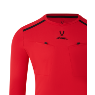 Футболка судейская с длинным рукавом JOGEL DIVISION PerFormDRY Referee LS Tee, красный - downloaded from prime-sport.ru
