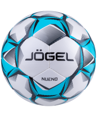 Мяч футбольный JOGEL Nueno №4, белый/голубой/черный