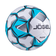 Мяч футбольный Nueno №4, белый/голубой/черный - downloaded from prime-sport.ru