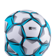 Мяч футбольный Nueno №4, белый/голубой/черный - downloaded from prime-sport.ru