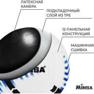 Мяч футбольный MINSA, TPE, машинная сшивка, 12 панелей, р. 5 - Мяч футбольный MINSA, TPE, машинная сшивка, 12 панелей, р. 5