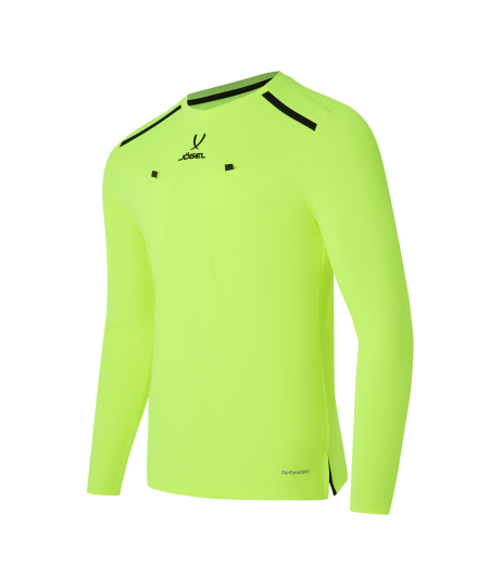 Футболка судейская с длинным рукавом JOGEL DIVISION PerFormDRY Referee LS Tee, желтый неон