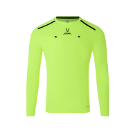Футболка судейская с длинным рукавом JOGEL DIVISION PerFormDRY Referee LS Tee, желтый неон - downloaded from prime-sport.ru