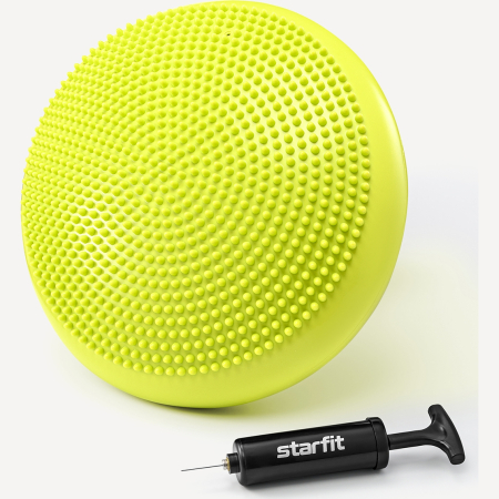 БЕЗ УПАКОВКИ Диск балансировочный STARFIT BP-104, с насосом, массажный, лаймовый
