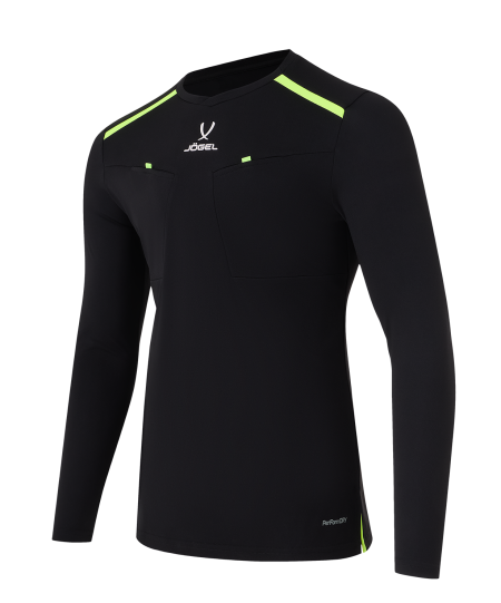 Футболка судейская с длинным рукавом JOGEL DIVISION PerFormDRY Referee LS Tee, черный