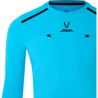 Футболка судейская с длинным рукавом JÖGEL DIVISION PerFormDRY Referee LS Tee, голубой - Футболка судейская с длинным рукавом JÖGEL DIVISION PerFormDRY Referee LS Tee, голубой