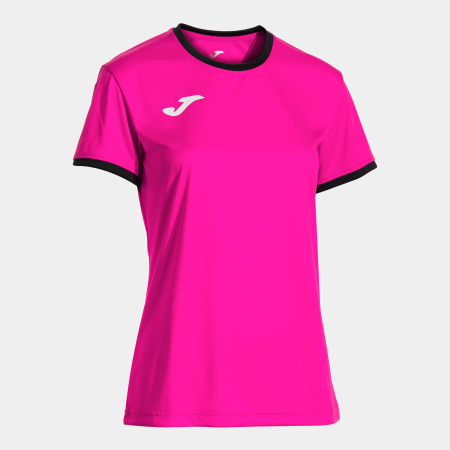 Футболка JOMA CAMISETA MANGA CORTA COMBI PREMIUM ROSA FLUOR NEGRO