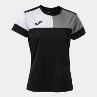Футболка JOMA CAMISETA MANGA CORTA CREW V NEGRO GRIS