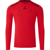 Футболка судейская с длинным рукавом JÖGEL DIVISION PerFormDRY Referee LS Tee, красный - Футболка судейская с длинным рукавом JÖGEL DIVISION PerFormDRY Referee LS Tee, красный