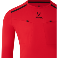 Футболка судейская с длинным рукавом JÖGEL DIVISION PerFormDRY Referee LS Tee, красный - Футболка судейская с длинным рукавом JÖGEL DIVISION PerFormDRY Referee LS Tee, красный