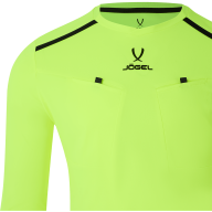 Футболка судейская с длинным рукавом JÖGEL DIVISION PerFormDRY Referee LS Tee, желтый неон - Футболка судейская с длинным рукавом JÖGEL DIVISION PerFormDRY Referee LS Tee, желтый неон